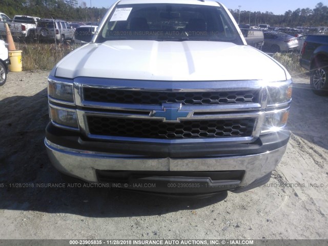 1GCRCPEC5EZ341911 - 2014 CHEVROLET SILVERADO C1500 WHITE photo 6