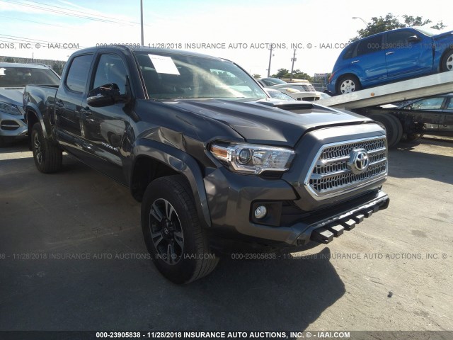 3TMDZ5BN6GM006387 - 2016 TOYOTA TACOMA DBL CAB/SR5/TRD SPORT/OR GRAY photo 1