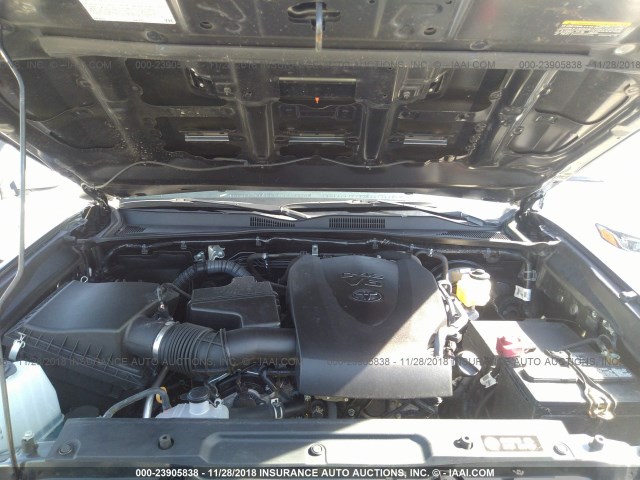 3TMDZ5BN6GM006387 - 2016 TOYOTA TACOMA DBL CAB/SR5/TRD SPORT/OR GRAY photo 10