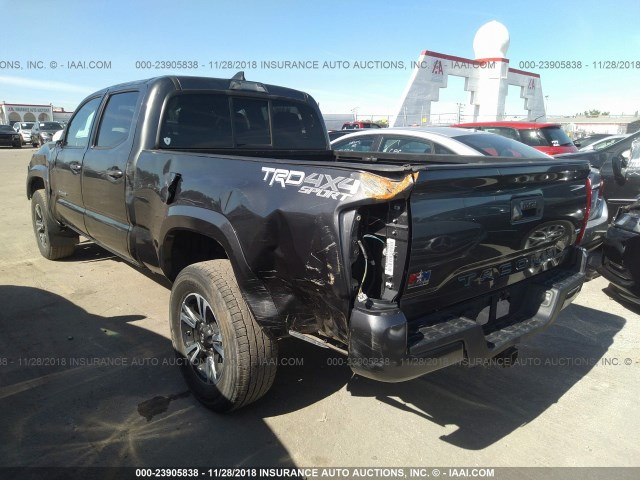 3TMDZ5BN6GM006387 - 2016 TOYOTA TACOMA DBL CAB/SR5/TRD SPORT/OR GRAY photo 3