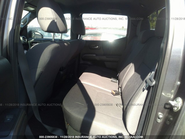 3TMDZ5BN6GM006387 - 2016 TOYOTA TACOMA DBL CAB/SR5/TRD SPORT/OR GRAY photo 8