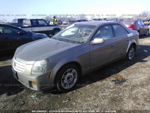 1G6DP577770163206 - 2007 CADILLAC CTS HI FEATURE V6 GOLD photo 2