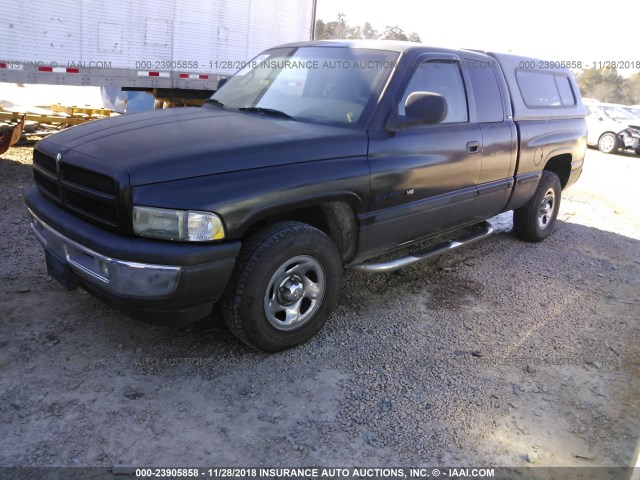 3B7HC13Y0XG216597 - 1999 DODGE RAM 1500 BLACK photo 2