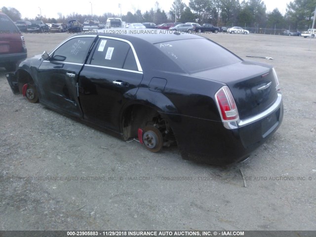 2C3CCAKT8DH712375 - 2013 CHRYSLER 300C BLACK photo 3