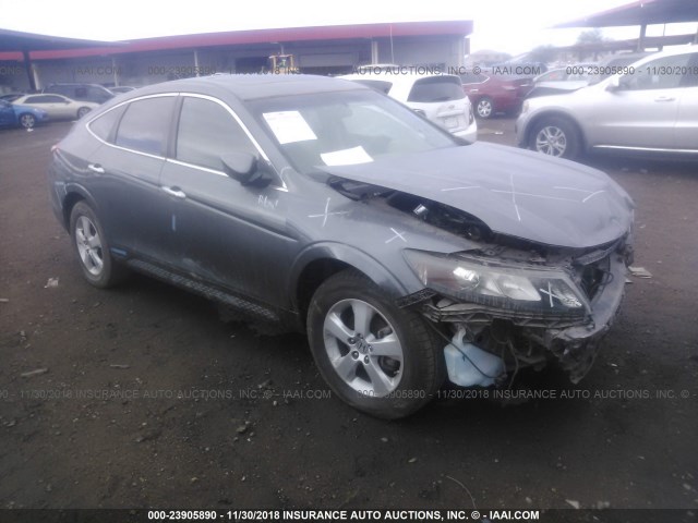 5J6TF1H32AL015691 - 2010 HONDA ACCORD CROSSTOUR EX GRAY photo 1