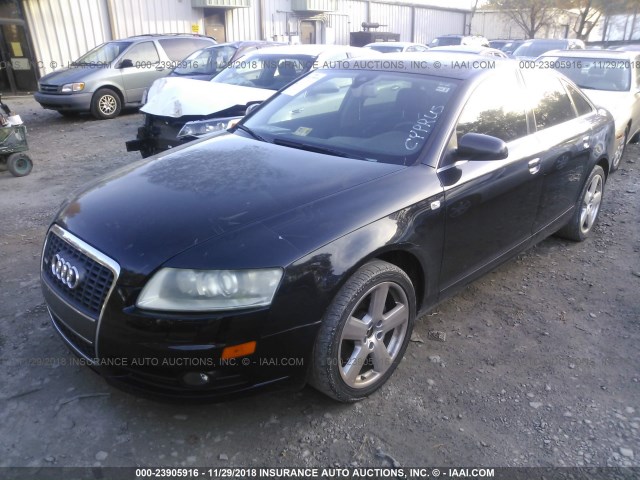 WAUDH74F58N140543 - 2008 AUDI A6 3.2 QUATTRO BLACK photo 2