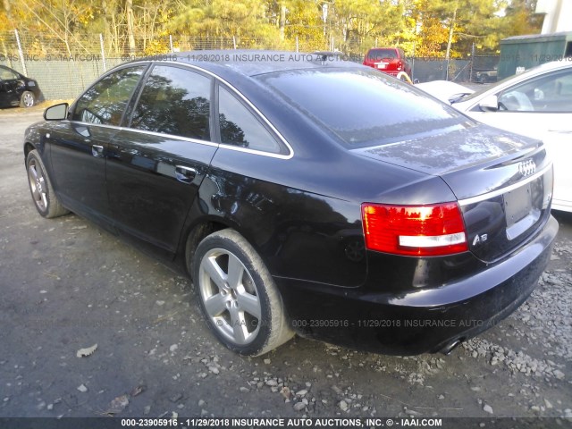 WAUDH74F58N140543 - 2008 AUDI A6 3.2 QUATTRO BLACK photo 3