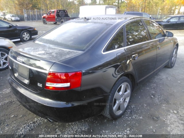 WAUDH74F58N140543 - 2008 AUDI A6 3.2 QUATTRO BLACK photo 4