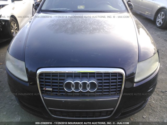 WAUDH74F58N140543 - 2008 AUDI A6 3.2 QUATTRO BLACK photo 6