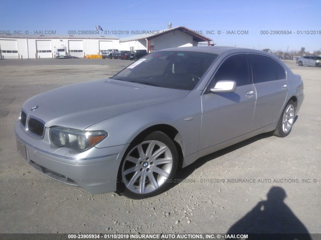 WBAGN63545DS56021 - 2005 BMW 745 LI SILVER photo 2