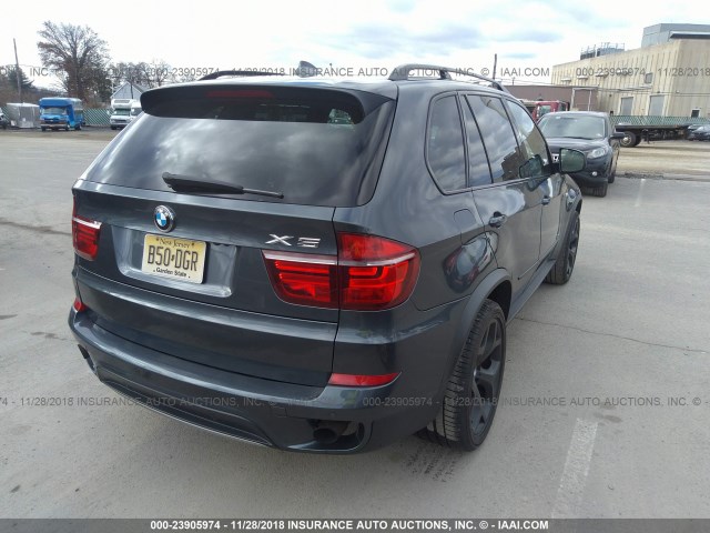 5UXZV4C59CL751221 - 2012 BMW X5 XDRIVE35I GRAY photo 4
