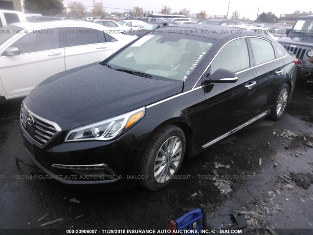 5NPE34AF4FH050533 - 2015 HYUNDAI SONATA SPORT/LIMITED BLACK photo 2