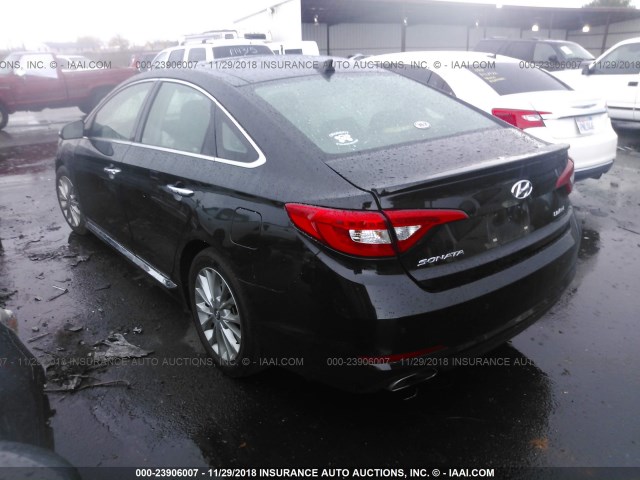 5NPE34AF4FH050533 - 2015 HYUNDAI SONATA SPORT/LIMITED BLACK photo 3