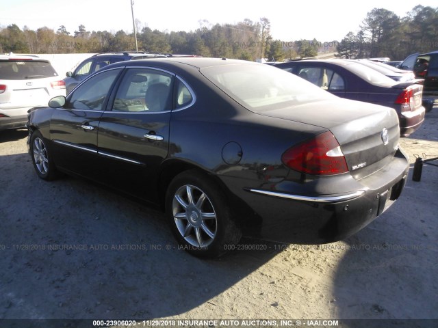 2G4WE567851267701 - 2005 BUICK LACROSSE CXS BLACK photo 3