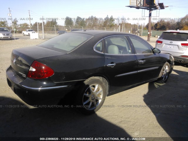 2G4WE567851267701 - 2005 BUICK LACROSSE CXS BLACK photo 4