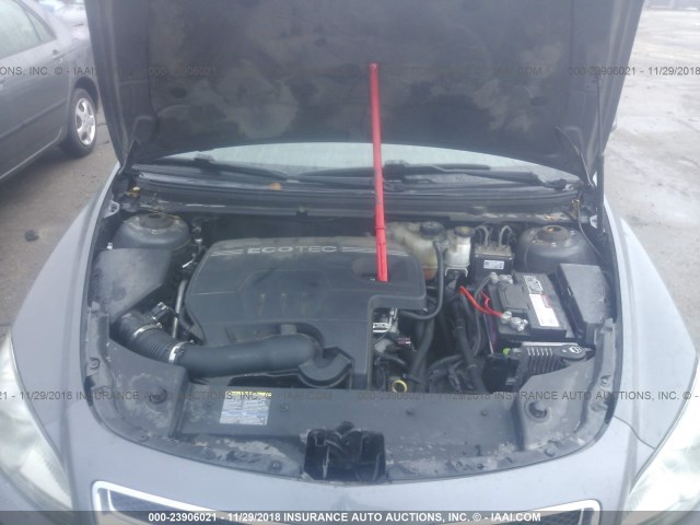 1G1ZH57B99F127272 - 2009 CHEVROLET MALIBU 1LT GRAY photo 10