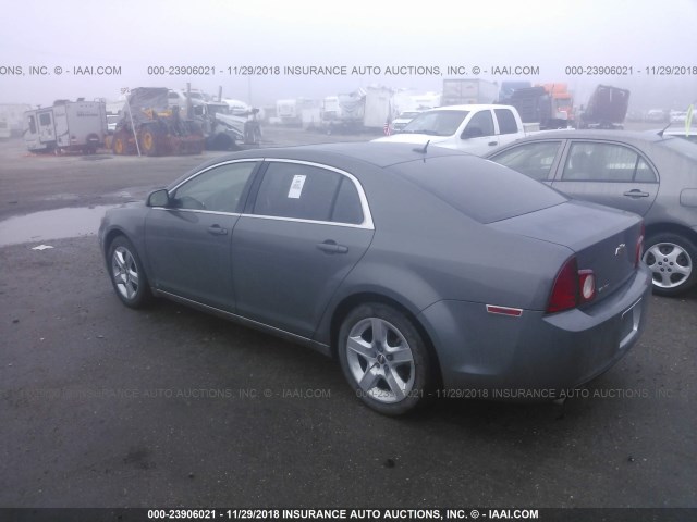 1G1ZH57B99F127272 - 2009 CHEVROLET MALIBU 1LT GRAY photo 3
