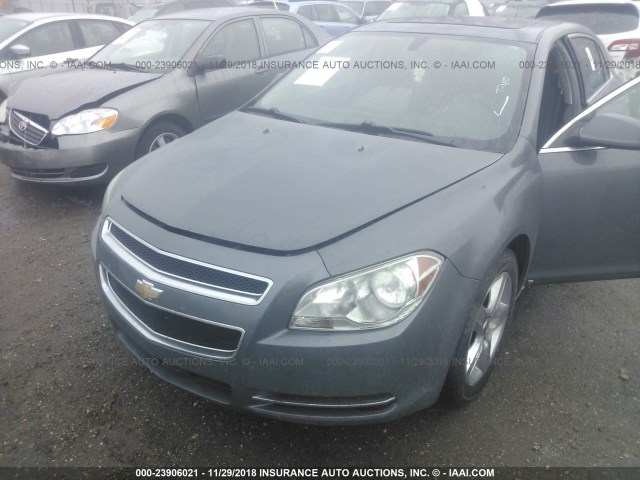 1G1ZH57B99F127272 - 2009 CHEVROLET MALIBU 1LT GRAY photo 6