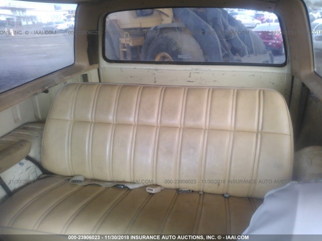 1B4GW12T4FS571527 - 1985 DODGE RAMCHARGER AW-100 BEIGE photo 8