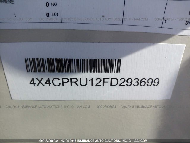 4X4CPRU12FD29699 - 2015 ROCKWOOD HW  Unknown photo 9