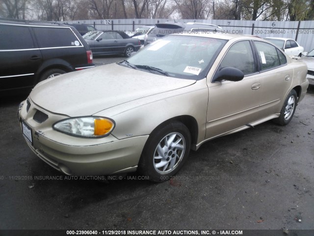 1G2NF52E64C150424 - 2004 PONTIAC GRAND AM SE1 GOLD photo 2