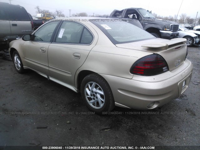 1G2NF52E64C150424 - 2004 PONTIAC GRAND AM SE1 GOLD photo 3