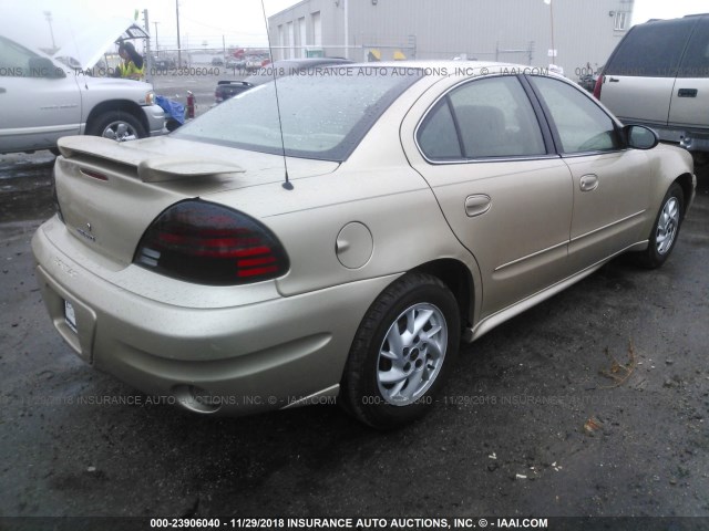 1G2NF52E64C150424 - 2004 PONTIAC GRAND AM SE1 GOLD photo 4