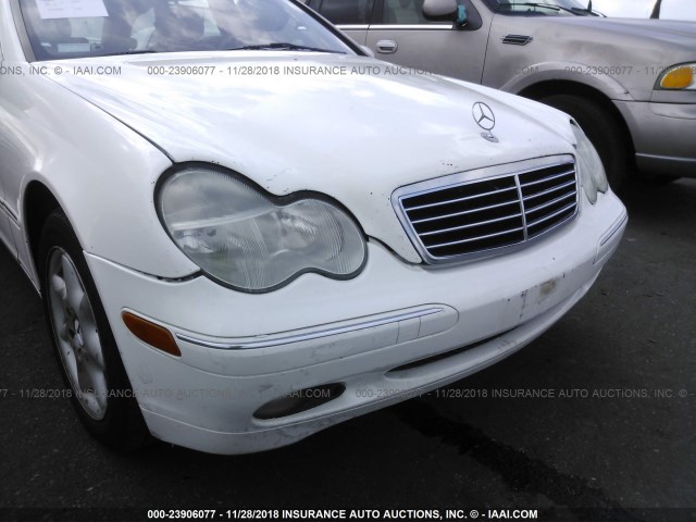 WDBRH61J83F352382 - 2003 MERCEDES-BENZ C 240 SPORTWAGON WHITE photo 6