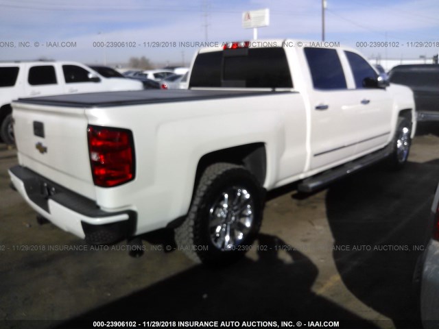 3GCUKTEC8FG287429 - 2015 CHEVROLET SILVERADO K1500 HIGH COUNTRY WHITE photo 4