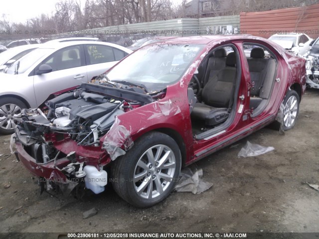 1G11H5SA0DF270017 - 2013 CHEVROLET MALIBU LTZ RED photo 2