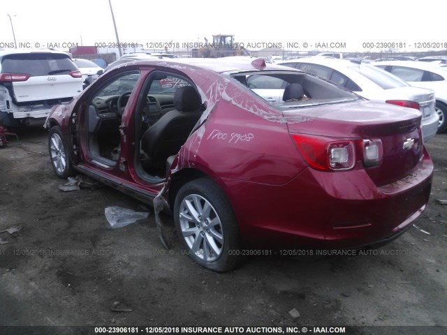 1G11H5SA0DF270017 - 2013 CHEVROLET MALIBU LTZ RED photo 3