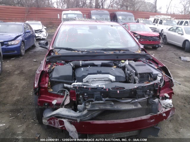 1G11H5SA0DF270017 - 2013 CHEVROLET MALIBU LTZ RED photo 6