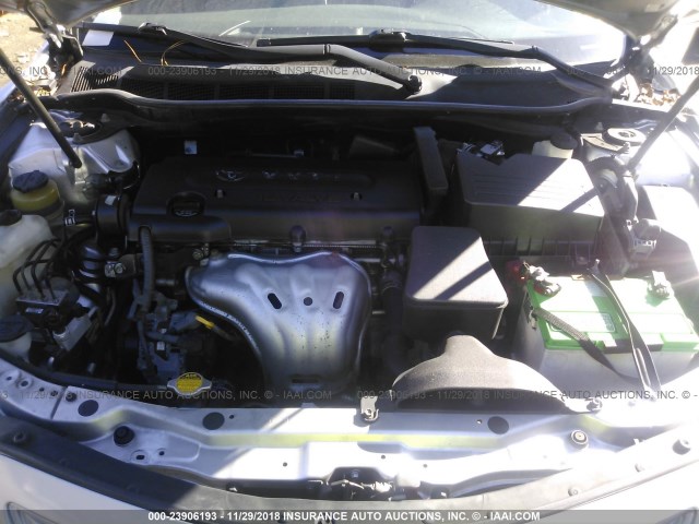 4T1BE46K68U238543 - 2008 TOYOTA CAMRY CE/LE/XLE/SE SILVER photo 10