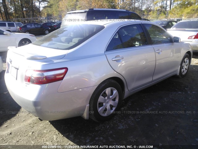 4T1BE46K68U238543 - 2008 TOYOTA CAMRY CE/LE/XLE/SE SILVER photo 4