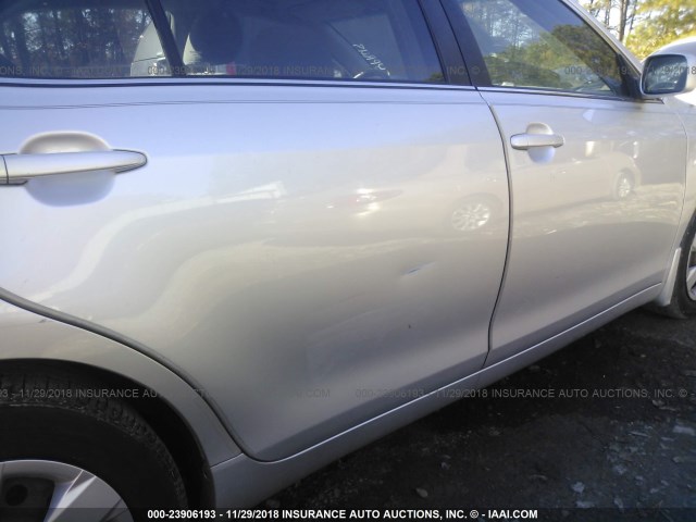 4T1BE46K68U238543 - 2008 TOYOTA CAMRY CE/LE/XLE/SE SILVER photo 6