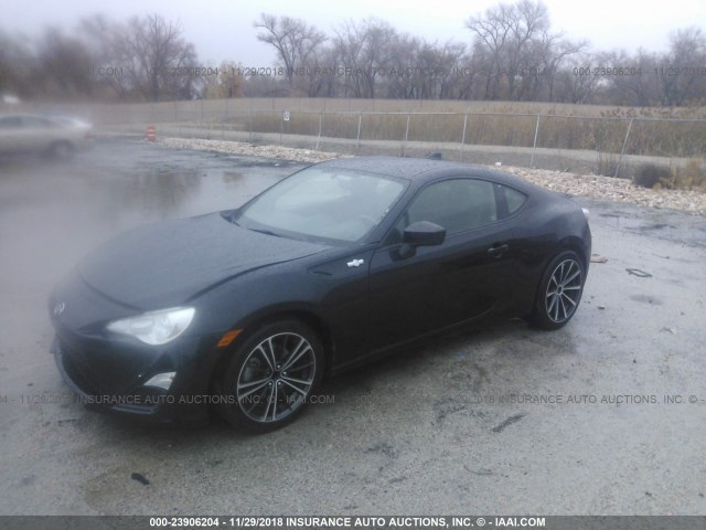 JF1ZNAA19G9702996 - 2016 TOYOTA SCION FR-S შავი ფოტო 2