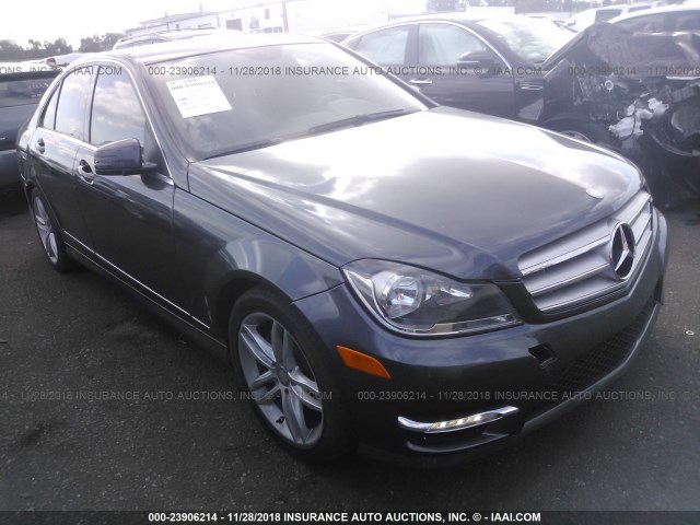 WDDGF4HB9DA831383 - 2013 MERCEDES-BENZ C 250 GRAY photo 1