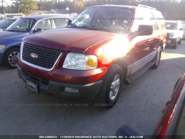 1FMPU15525LA10592 - 2005 FORD EXPEDITION XLT RED photo 2