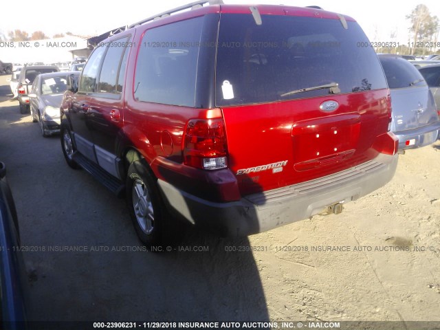 1FMPU15525LA10592 - 2005 FORD EXPEDITION XLT RED photo 3
