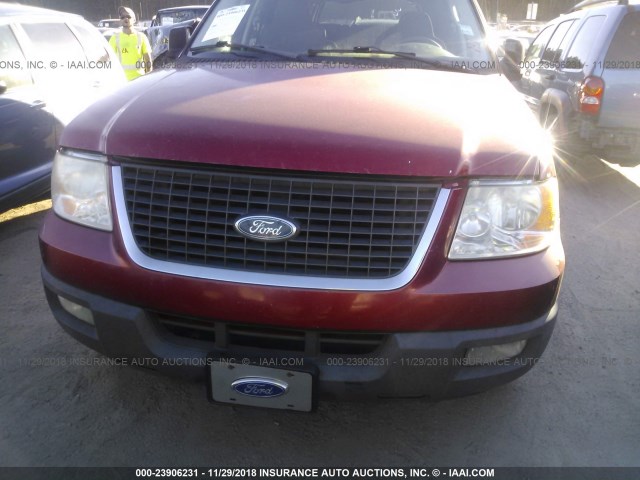1FMPU15525LA10592 - 2005 FORD EXPEDITION XLT RED photo 6