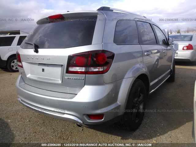 3C4PDDGG2JT499210 - 2018 DODGE JOURNEY CROSSROAD GRAY photo 4