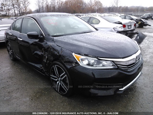 1HGCR2F53GA035123 - 2016 HONDA ACCORD SPORT 黑色 照片 1