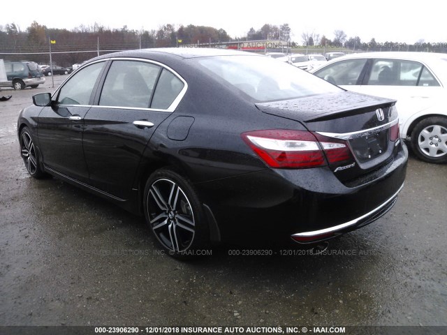 1HGCR2F53GA035123 - 2016 HONDA ACCORD SPORT 黑色 照片 3