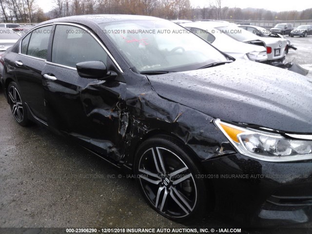 1HGCR2F53GA035123 - 2016 HONDA ACCORD SPORT 黑色 照片 6