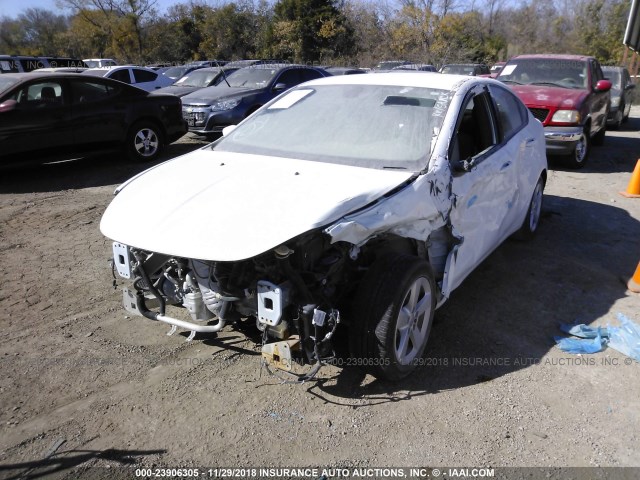 1C3CDFBB1FD128398 - 2015 DODGE DART SXT WHITE photo 2