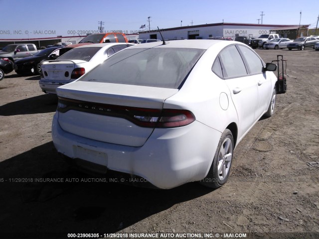 1C3CDFBB1FD128398 - 2015 DODGE DART SXT WHITE photo 4