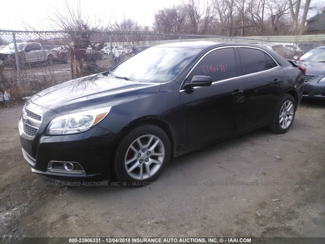 1G11D5RR4DF106051 - 2013 CHEVROLET MALIBU 1LT BLACK photo 2