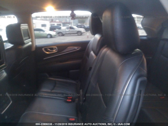 5N1AL0MN9EC506476 - 2014 INFINITI QX60 BLACK photo 8