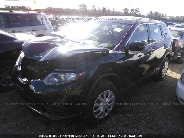 5N1AT2MV3GC925518 - 2016 NISSAN ROGUE S/SL/SV BLACK photo 2