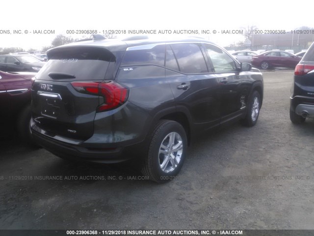 3GKALTEVXJL346423 - 2018 GMC TERRAIN SLE GRAY photo 4